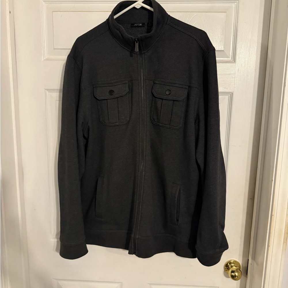 Men's Black Sweater Jacket